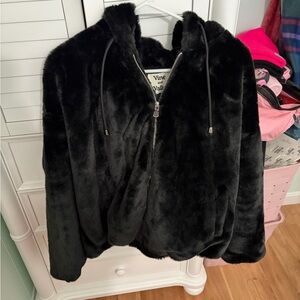 Women's Black Faux Fur Jacket